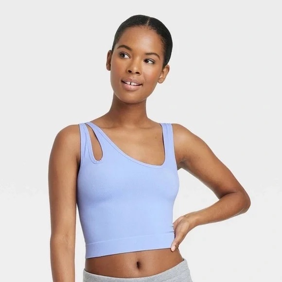 Colsie Baby Blue Cut Out Rami - Picture 1 of 4